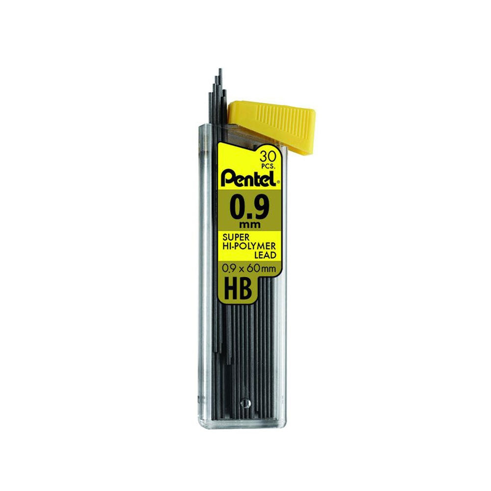 Pentel Super Hi-Polymer HB .9mm Leads 30 Pieces