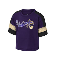 Colosseum Toddler Girls' Purple Washington W Diamonds Tee
