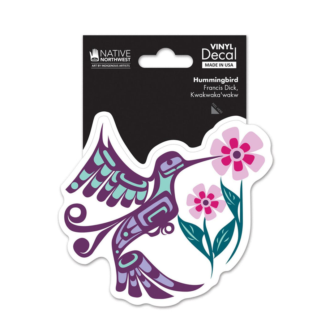Native Northwest Hummingbird Vinyl Decal