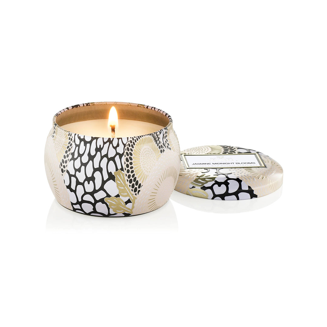 Voluspa Jasmine Midnight Blooms Mini Tin Candle