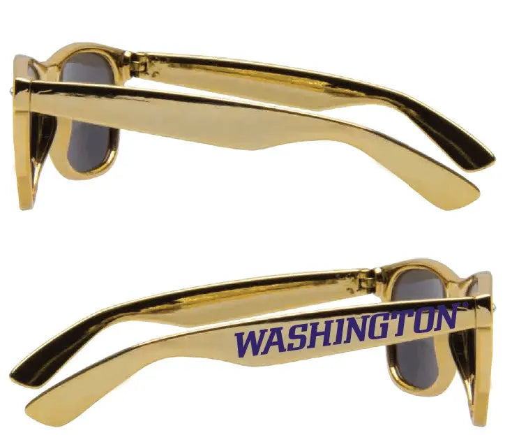 Neil Gold Purple WA Shiny Shades Sunglasses