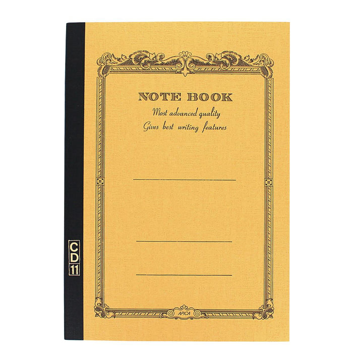 Apica Mustard CD11 5.8" x 8.2" Lined Notebook 28ct