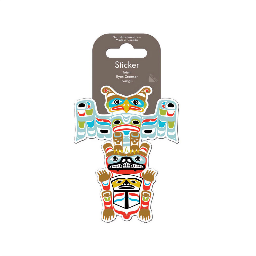 Native Northwest Totem by R.C. Sticker