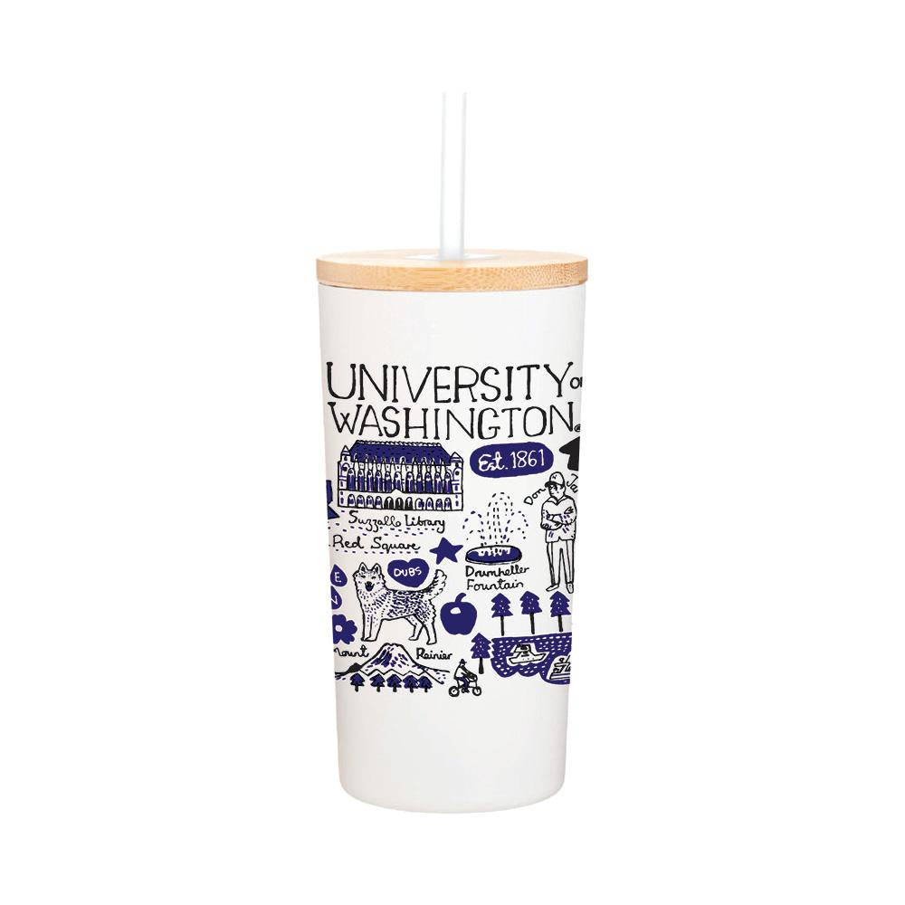Neil White Julia Gash Hillary Tumbler w/ Straw 16.9oz