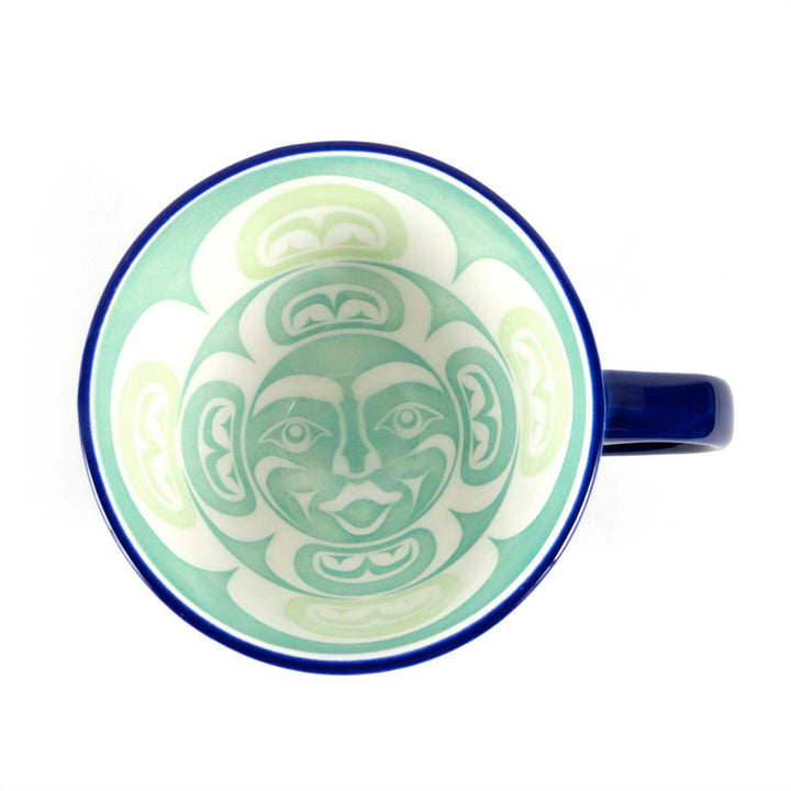 Native Northwest Blue Moon Porcelain Art Mug