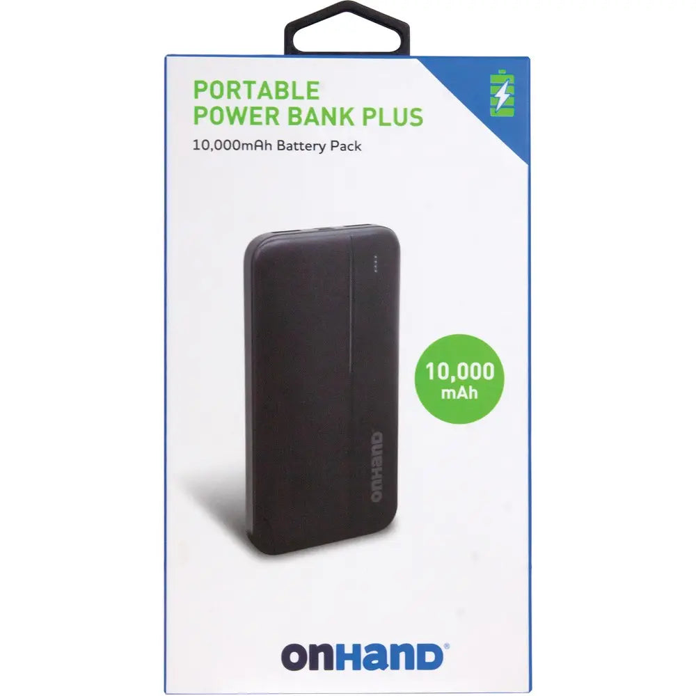 OnHand 10,000mAh Portable Power Bank Plus