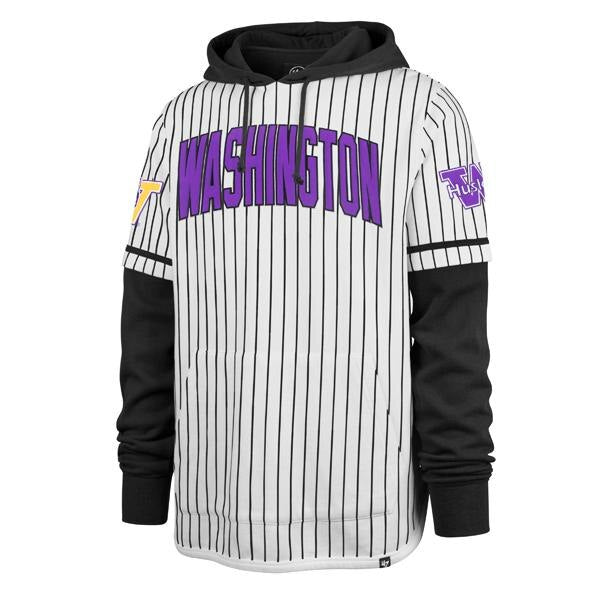 47 Brand Men's Washington Vault Dog Applique Pinstripe Shortstop Hoodie
