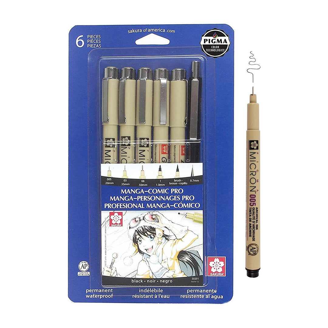 SakuraManga Comic Pro Drawing Set 6 pc.