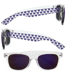 Neil Clear Purple W All Over Mirror Lens Sunglasses