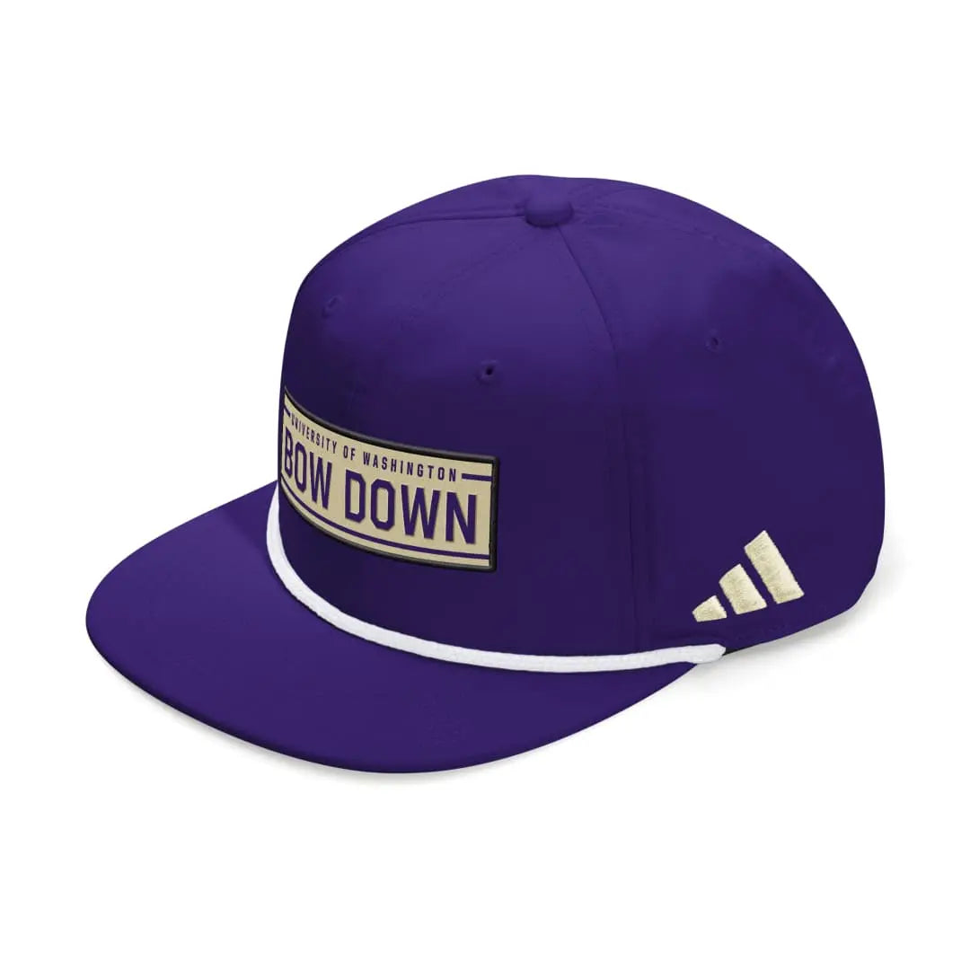 adidas Purple Washington Huskies Bow Down Patch Rope Hat