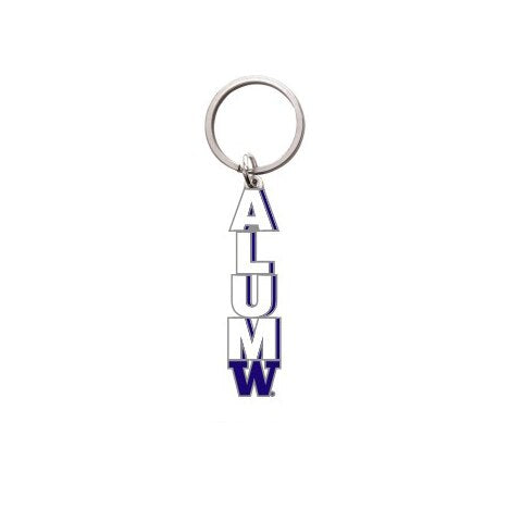 Neil Alum Purple W Campus Key Chain