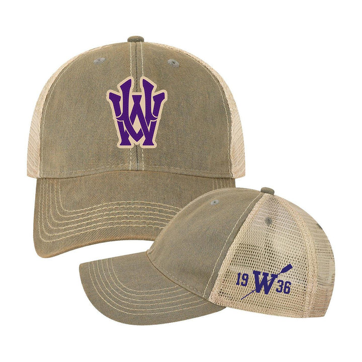 Legacy BITB Gray Washington Rowing UW Old Favorite Trucker Hat