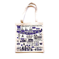Neil Julia Gash U of W Slim Canvas Tote