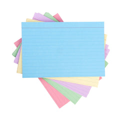 Oxford Assorted Colors 4"x6" Ruled Index Cards 100ct