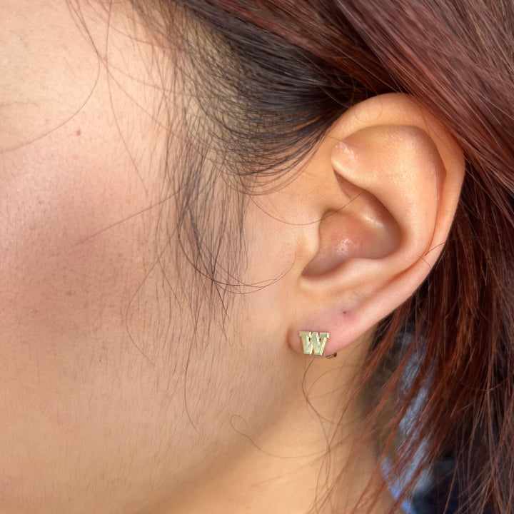 DROP SHIP Kyle Cavan Washington W Stud Earrings