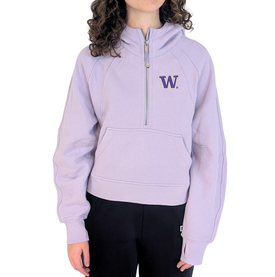 lululemon Women's W Lilac Ether Scuba Oversized Half Zip Hoodie