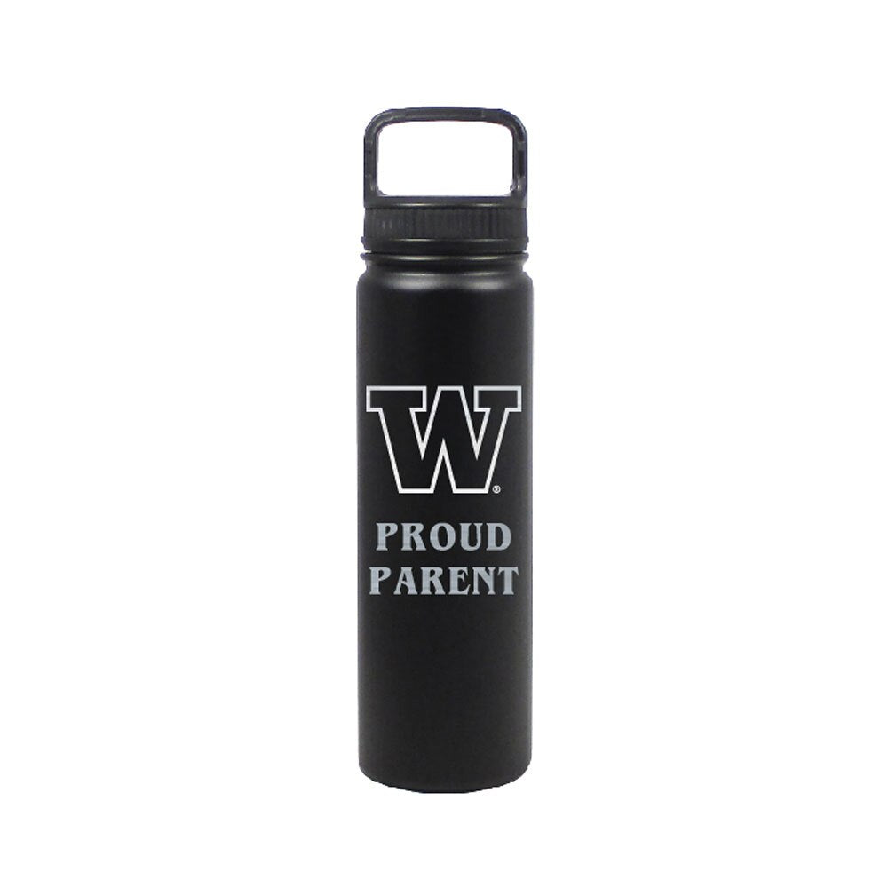 DROP SHIP Nordic Black W Proud Parent Insulated Stainless Steel Bottle 24oz