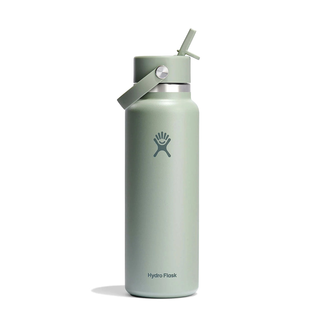 Hydro Flask Tonal Agave Wide Mouth Flex Straw Cap Water Bottle 40oz