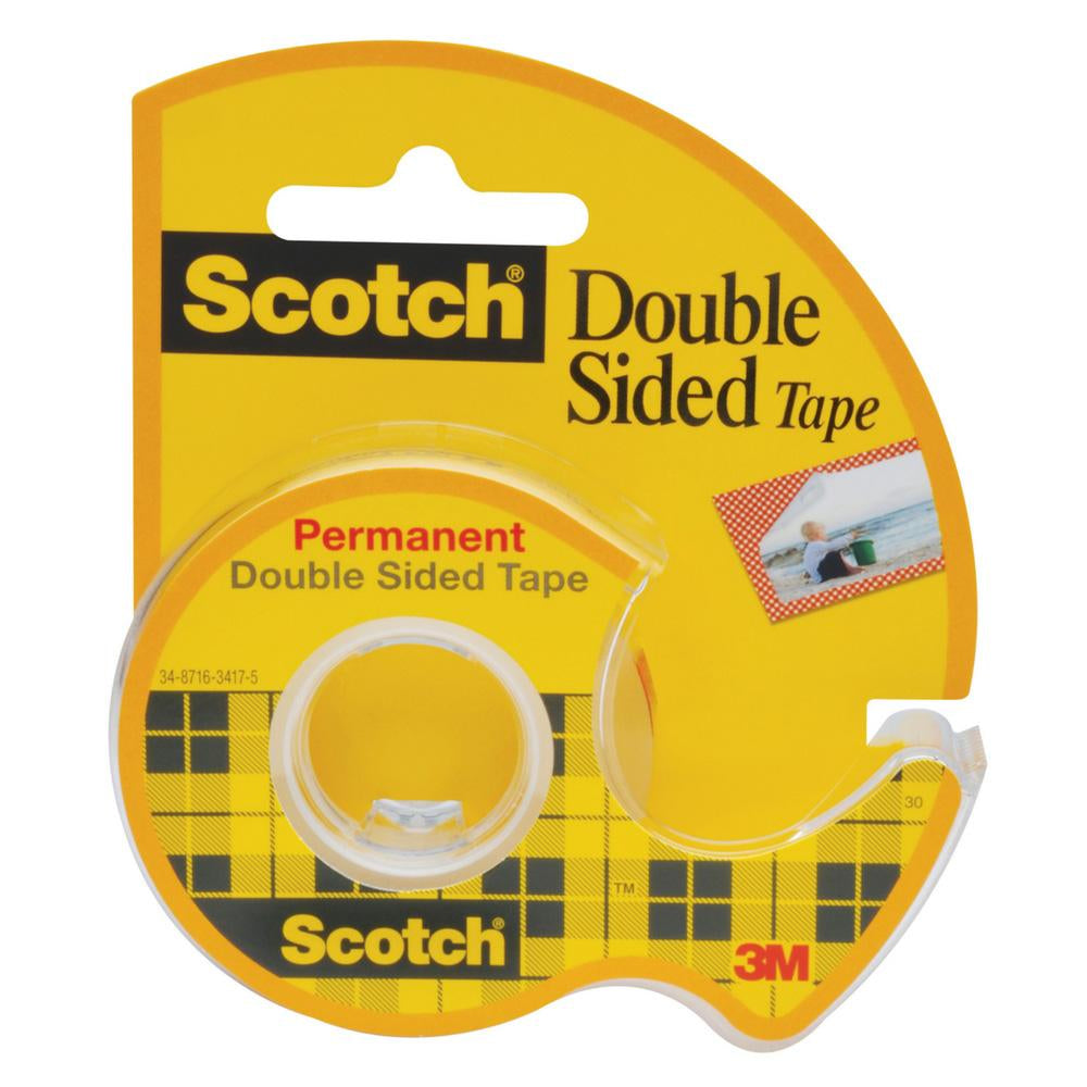 Scotch 1/2"x450" Permanent Double Sided Tape
