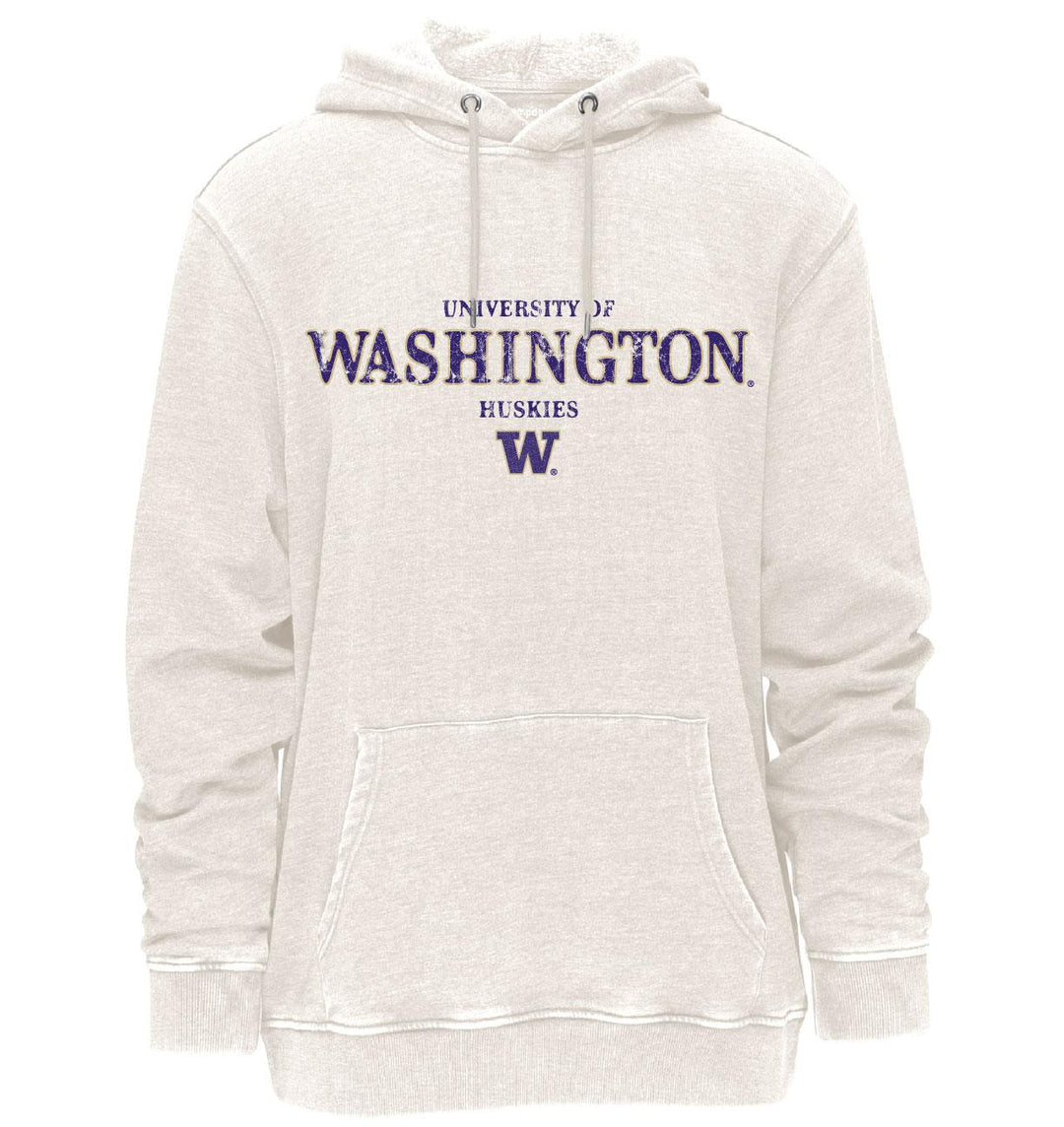 Camp David Men's Washington Huskies Stacked Text Vintage Hoodie