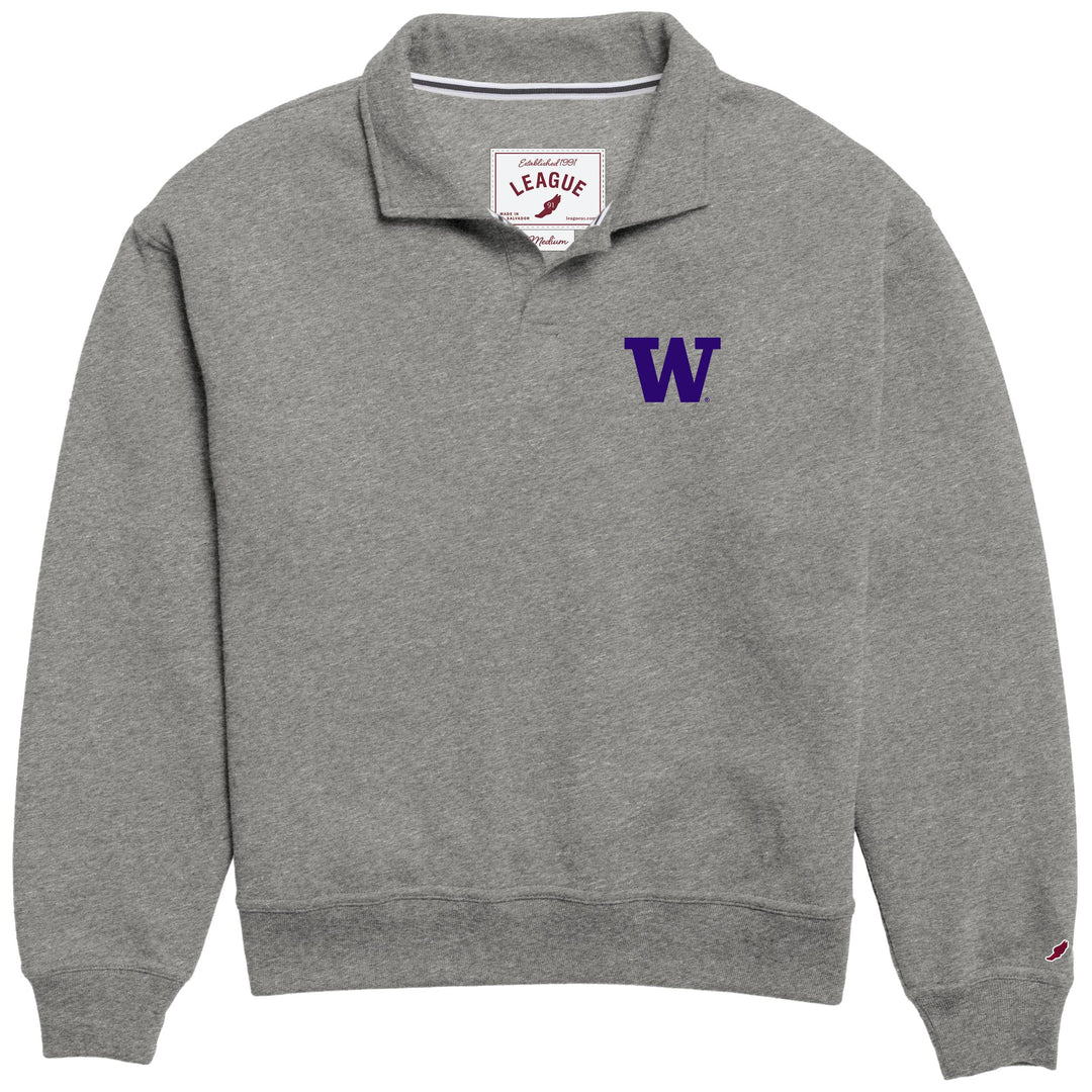 League Women's Embroidered W Victory Springs Collar Pullover