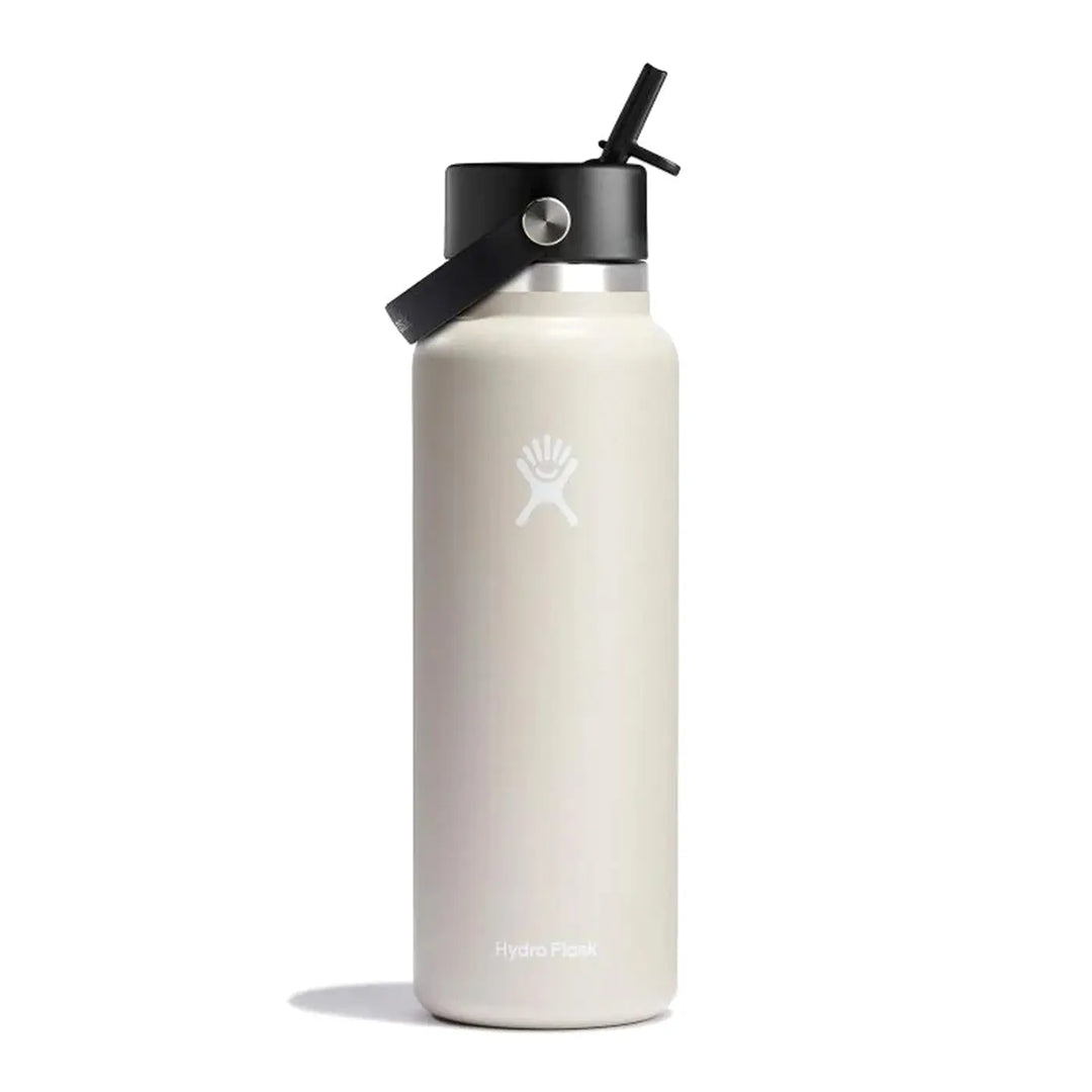 Hydro Flask Oat Wide Mouth Flex Straw Cap Water Bottle 40oz