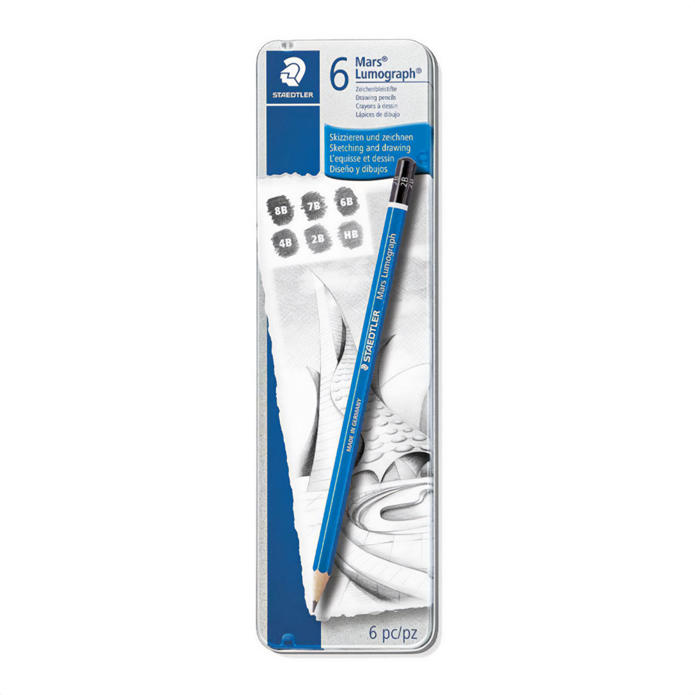 Staedtler Lumograph Graphite Pencil Set 6 piece – University Book