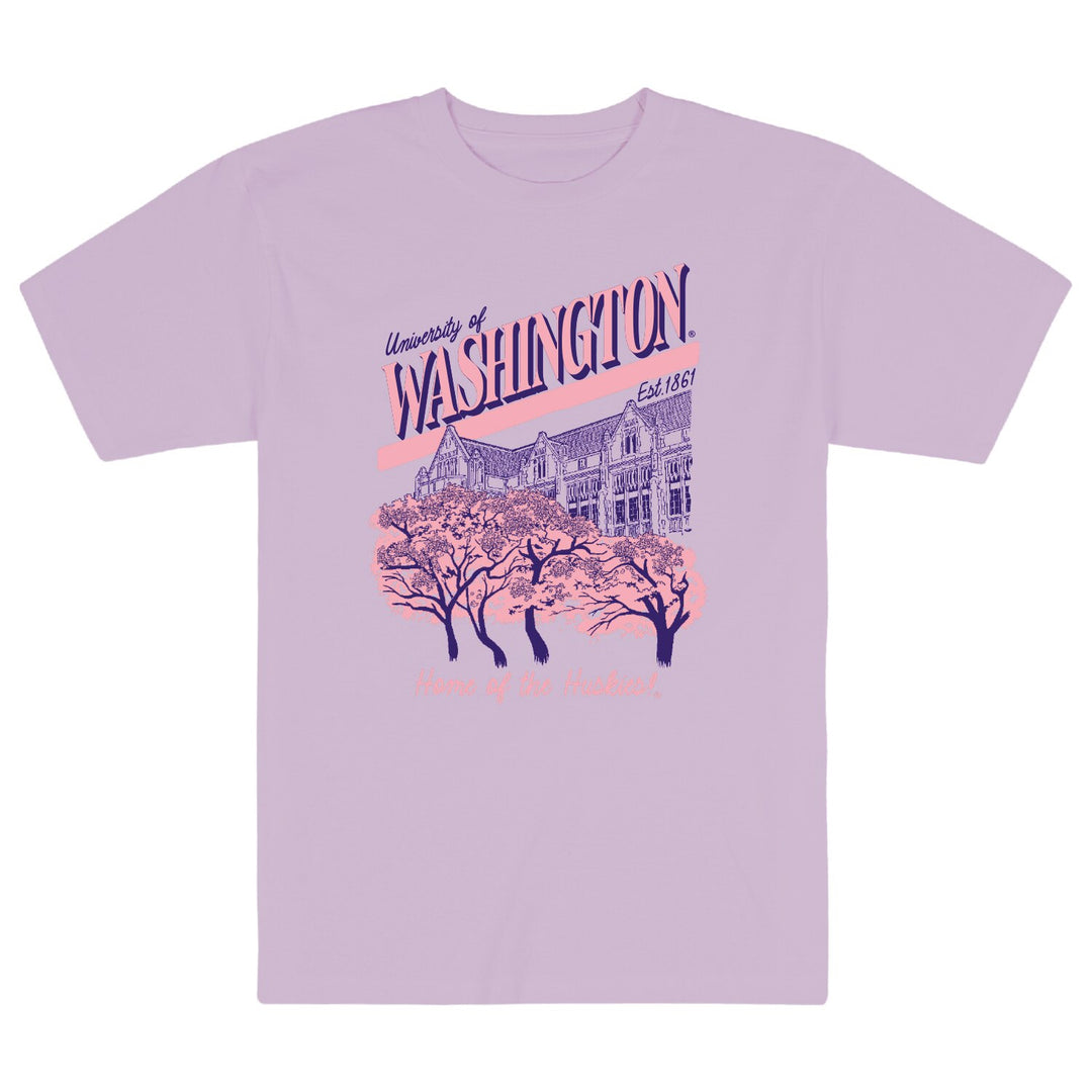 Uscape Unisex Cherry Blossom Quad Midweight Tee