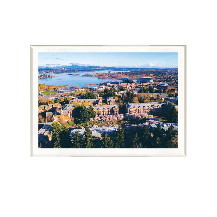 Spirit Products U of W Mount Rainier Campus Celluloid Magnet