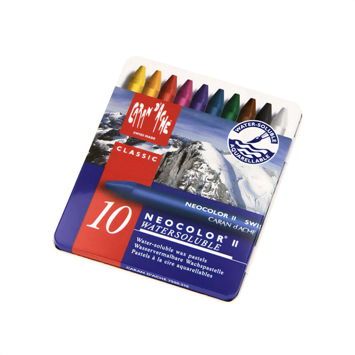 Caran D'Ache Neocolor II Water Soluble Pastels 10 Pieces