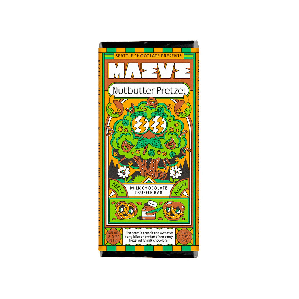Maeve Seattle Chocolate Nut-Butter Pretzel Truffle Bar