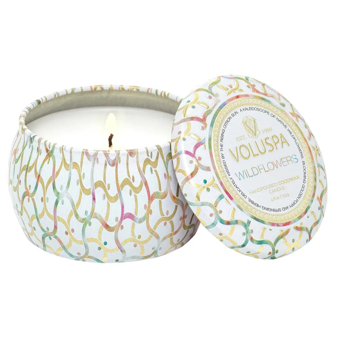 Voluspa Wildflowers Mini Tin Candle
