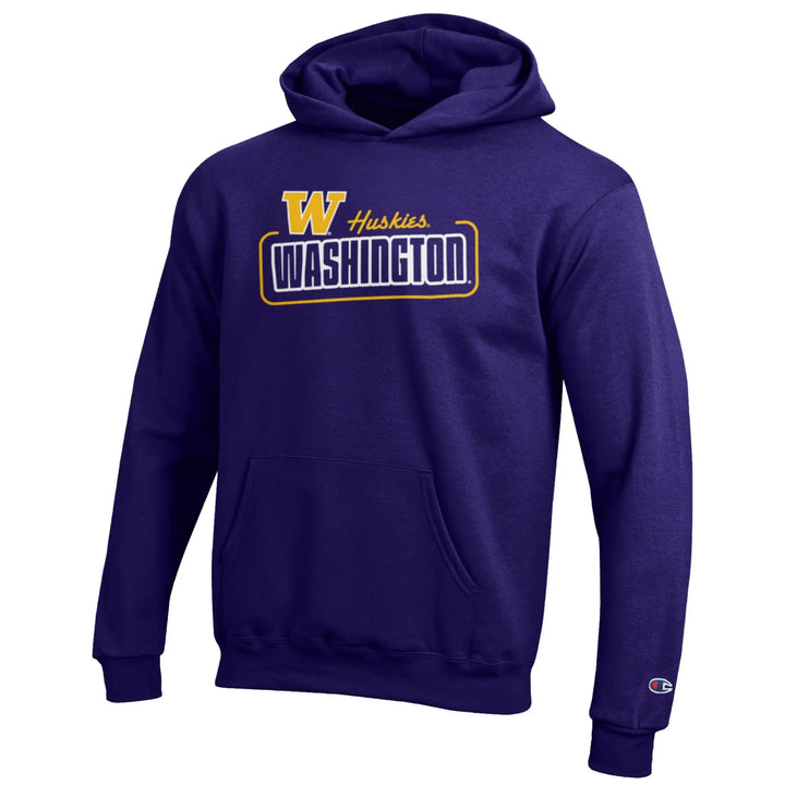 Champion Kids' Purple Huskies W Washington 3D Puff Hood