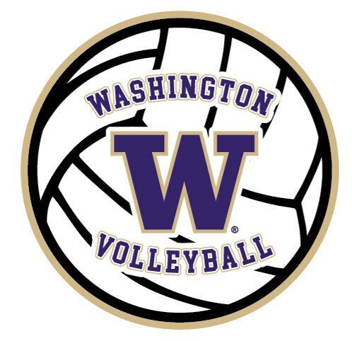 SDS W Volleyball Rugged Sticker 3.5"
