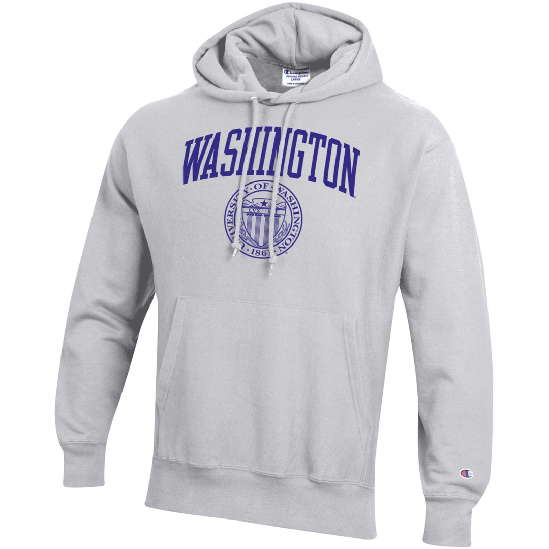 Champion Men's Washington Seal Reverse Weave Hoodie