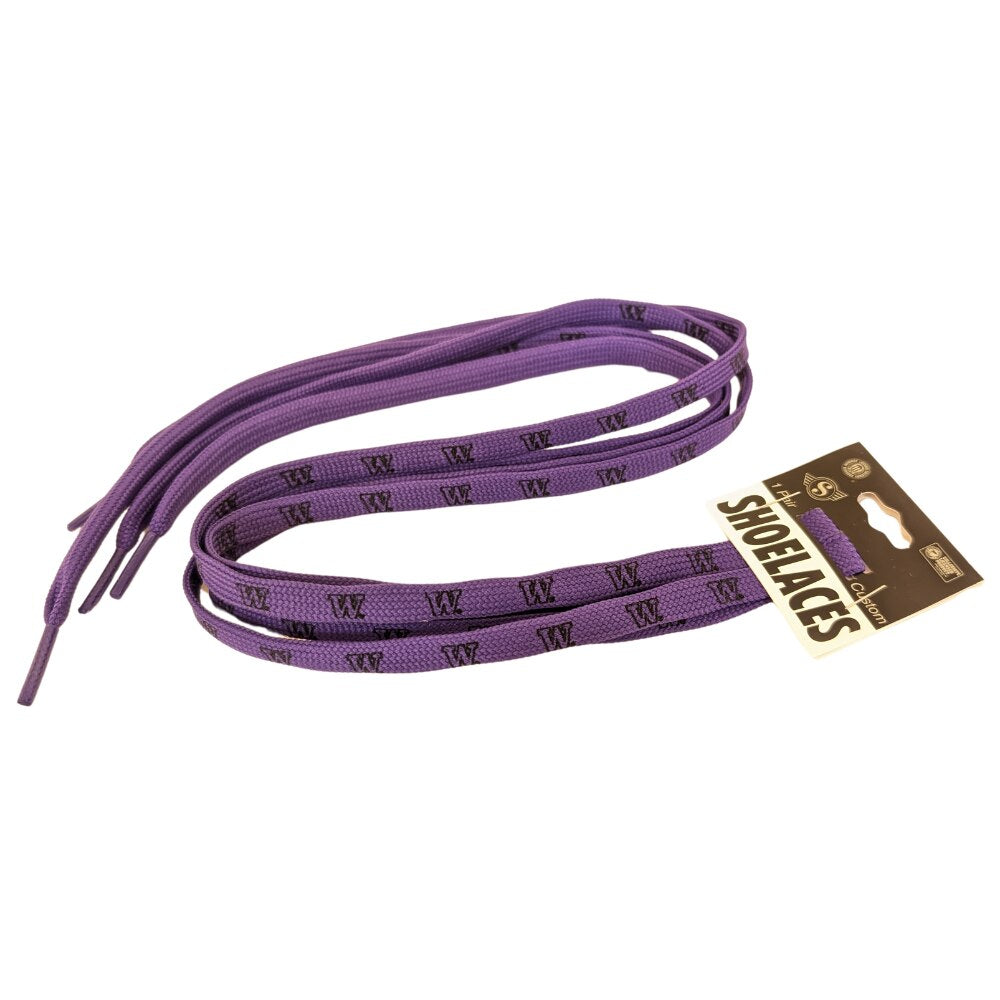 Spirit Products Purple W Shoelaces 45"