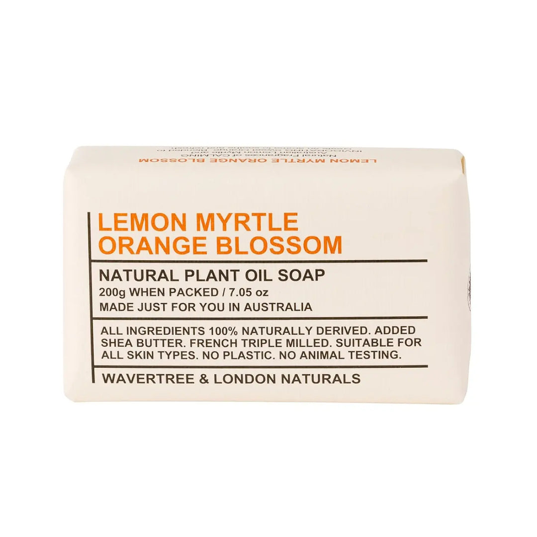 Wavertree & London Lemon Myrtle and Orange Blossom Bar Soap