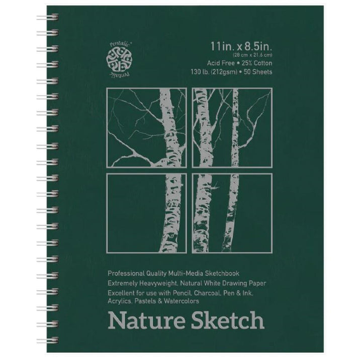 Pentalic 130lb Nature Sketch Spiral Bound Pad