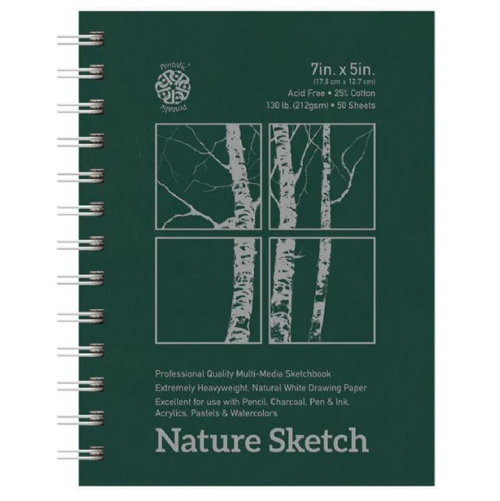 Pentalic 130lb Nature Sketch Spiral Bound Pad