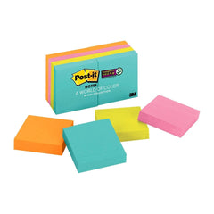 Post-it Miami Collection 2"x2" Super Sticky Notes 8 Pack