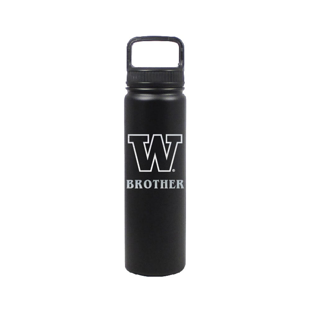 DROP SHIP Nordic Black W Brother Insulated Stainless Steel Bottle 24oz