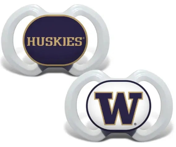 Masterpieces Baby Washington Huskies Pacifiers 2pk