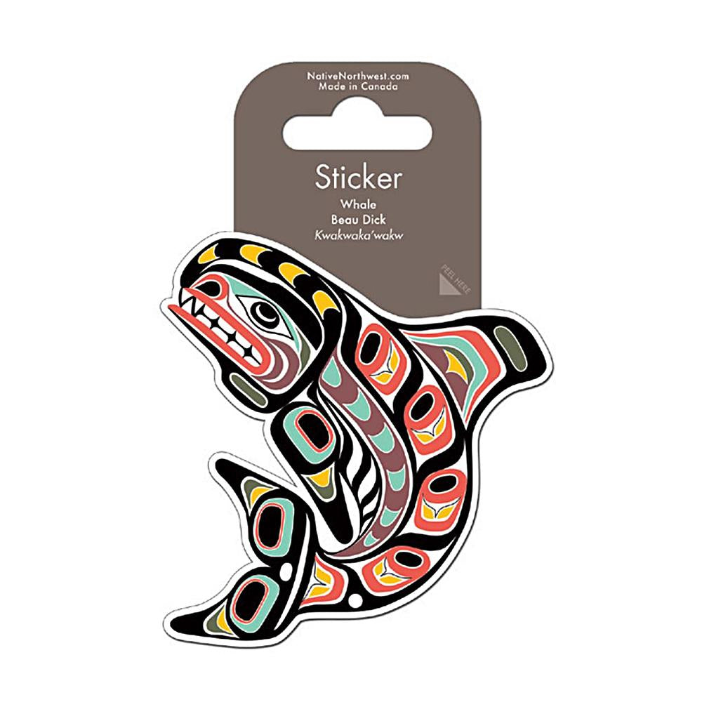 Native Northwest Whale by B.D. Sticker