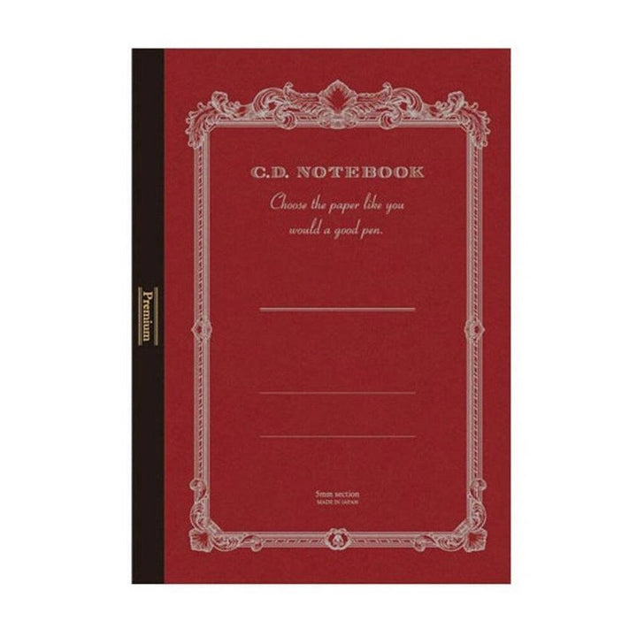 Apica Red Premium CD 5mm Grid B5 Notebook 96 Count