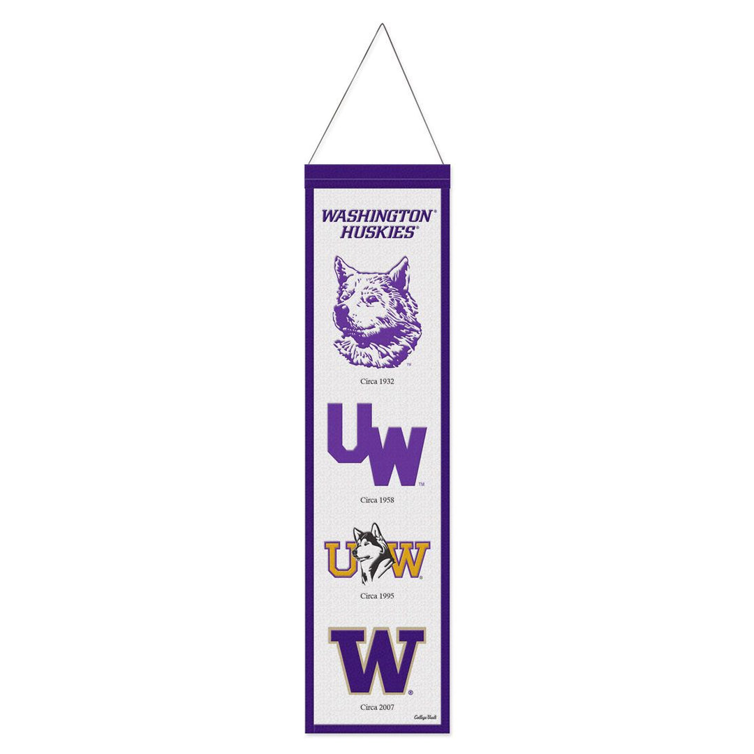 Wincraft Washington W Huskies Vault Evolution Wool Banner 8" x 32"