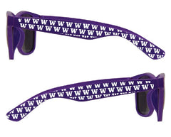 Neil Purple White W All Over Campus Shades Sunglasses