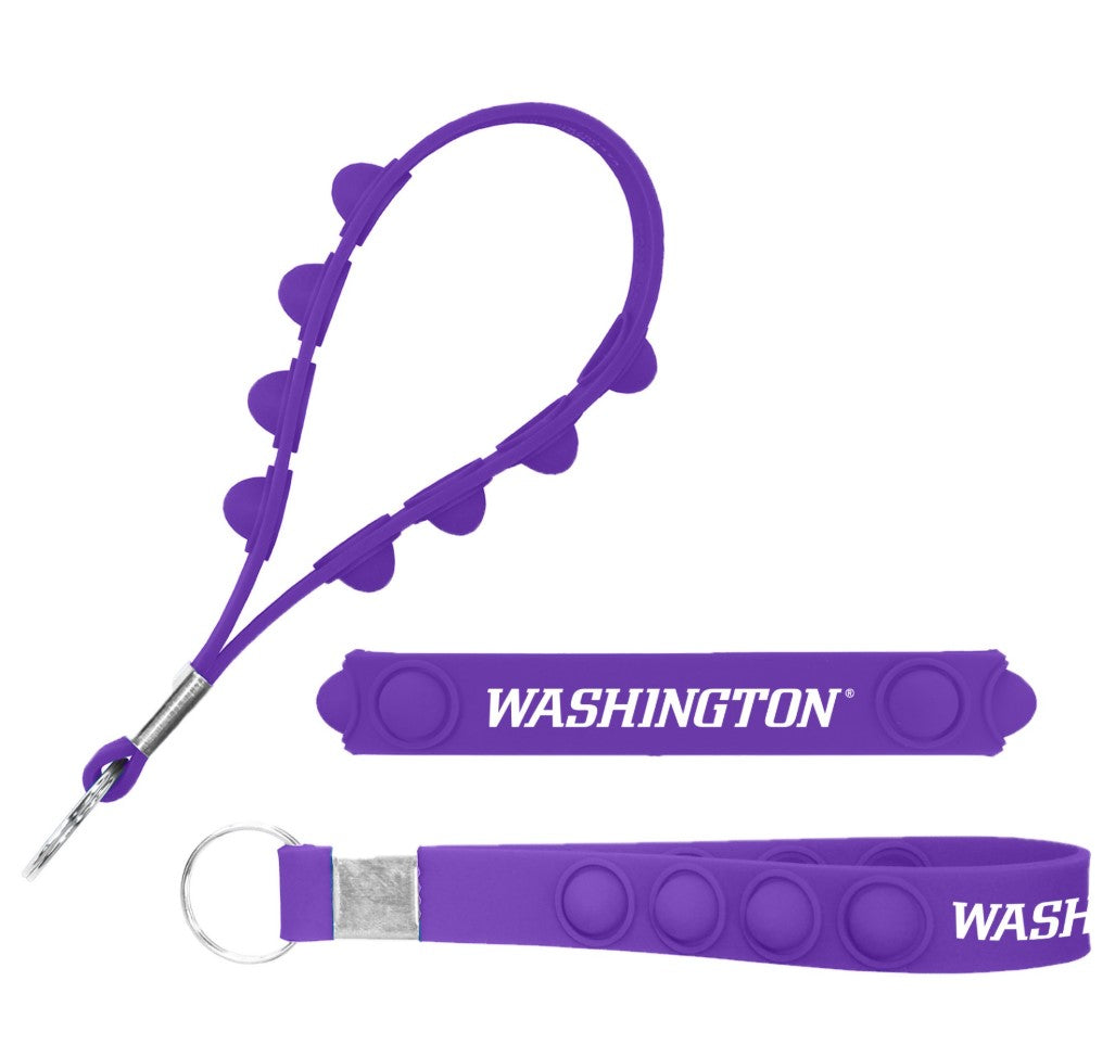 Spirit Products Purple Washington Stress Pop Key Chain