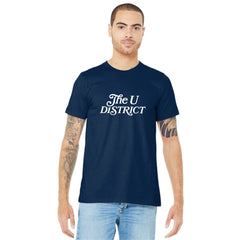 UDP Unisex Navy Script U District Crewneck Tee