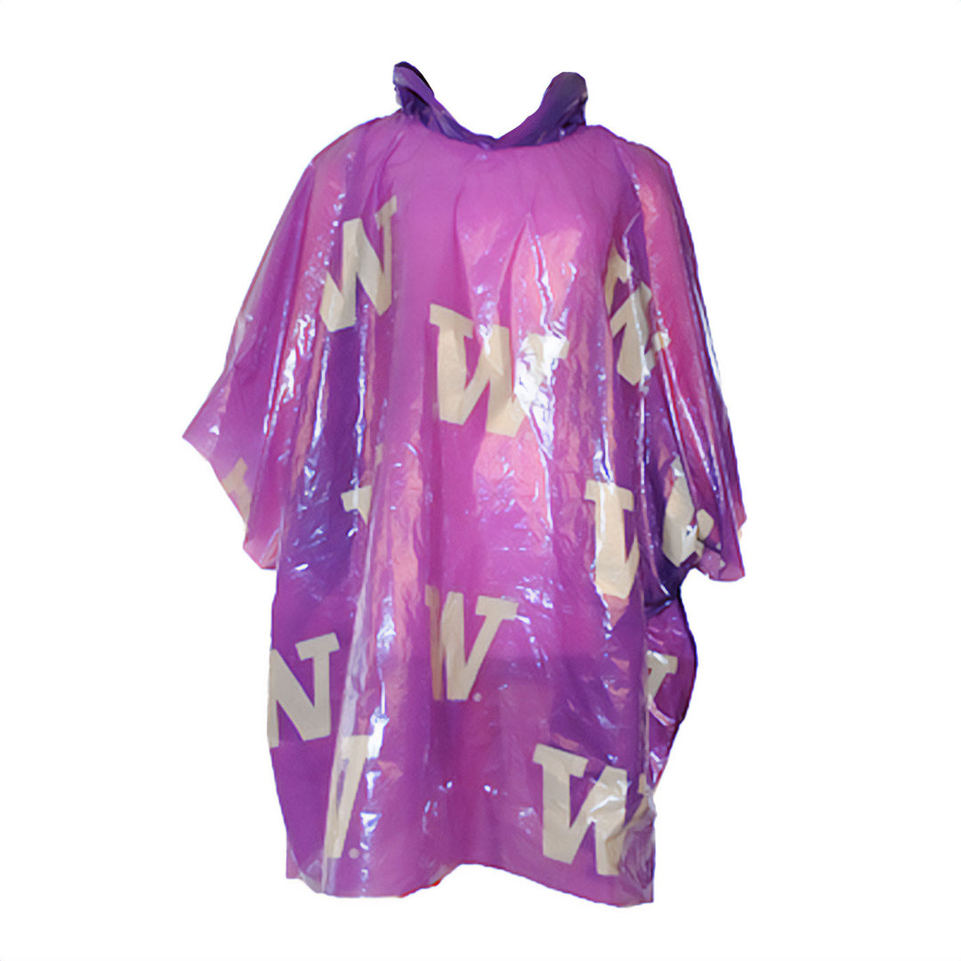 Storm Duds Purple W Allover Disposable Poncho
