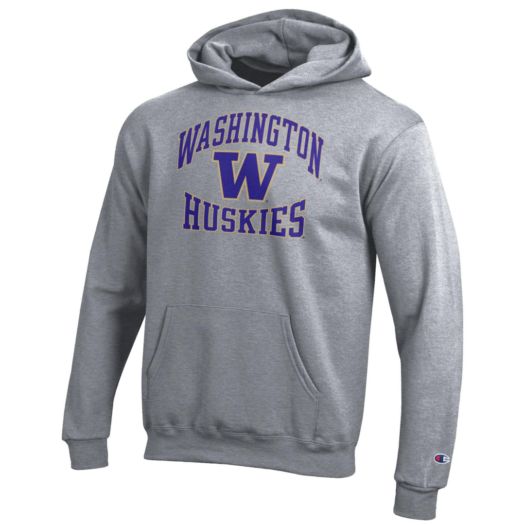 Champion Kids' Grey Washington W Huskies Hood
